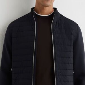 NWT Reiss Men's black Quilted Jacket sizeLX